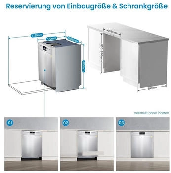 Midea SU 7.35X14BS – Midea SU 7.35X14BS - Effizienter Geschirrspüler für den modernen Haushalt