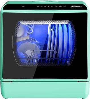 JJsdwin Tragbarer Geschirrspüler Für Küche & Wohnung - 360° Sprühfunktion & 5 Programme