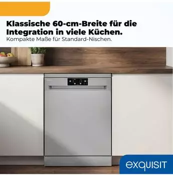 Exquisit GSP59114-451D – Exquisit GSP59114-451D meistert Familiengeschirr mit 14 Maßgedecken