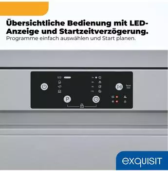 Exquisit GSP59114-451D – Vier Programme decken unterschiedliche Reinigungsanforderungen ab