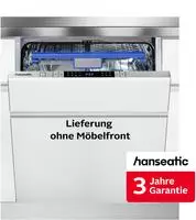 Hanseatic vollintegrierbarer Geschirrsp&uuml;ler "HI6B14B13D" 14 tlg. Ma&szlig;gedecke...