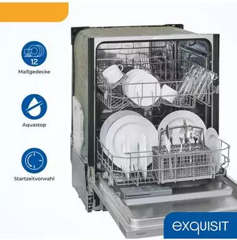 Exquisit EGSP6312-E-030E silber – Exquisit EGSP6312-E-030E silber – Sparsamer Vollintegrierbarer für mittlere Haushalte
