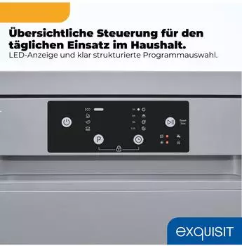 Exquisit GSP59109-451D Silber – Ressourcenschonender Betrieb mit kurzen Laufzeiten