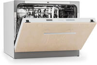 Klarstein Mini-Geschirrsp&uuml;ler f&uuml;r 6 Gedecke, Leiser Einbau-Geschirrsp&uuml;ler...