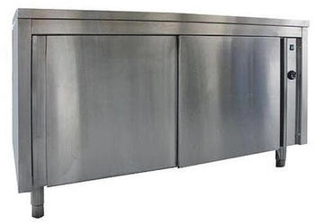 KBS Wärmeschrank 1200x600x850 mm ohne Aufkantung mit Schiebetüren Edelstahl