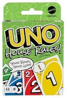 Mattel - Uno - Houserules Kartenspiel 194735179527 gelb