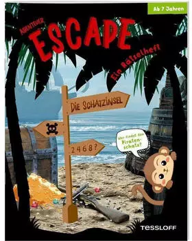 Abenteuer Escape. Ein R&auml;tselheft. Die Schatzinsel - Wer findet den Piratenschatz?