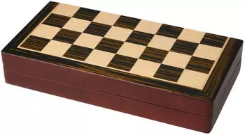 Schach-Backgammon-Dame-Set, Holz, Feld 30 mm, Magnetverschluss (ML20228)