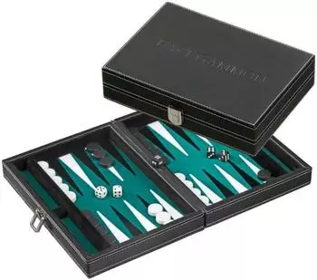 Backgammon Tinos, gr&uuml;n, klein, magnetisch (1714)