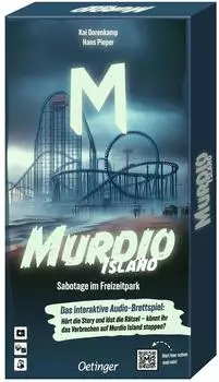 Murdio Island &ndash; Sabotage im Freizeitpark, kooperatives Audio-Brettspiel ab 10 Jahren