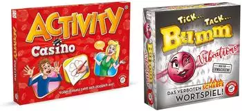 Activity Casino + Tick Tack Bumm Vibrations 2er Bundle Partyspiel Set