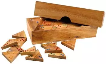 Dreieck Domino aus Holz (ML48938)