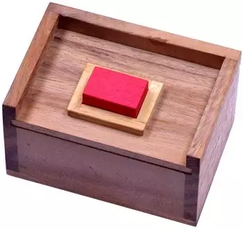 Der rote Stein – 3D-Holzpuzzle & Knobelspiel im Holzkasten (188)