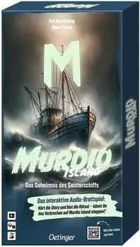 Murdio Island &ndash; Das Geheimnis des Geisterschiffs, kooperatives Audio-Brettspiel ab 10 Jahren