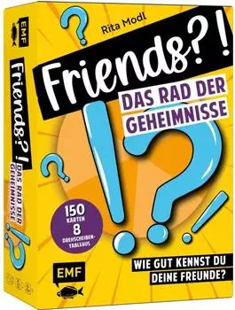 Friends?! Das Rad der Geheimnisse, Partyspiel, 150 Fragen, 3-6 Personen (34256)