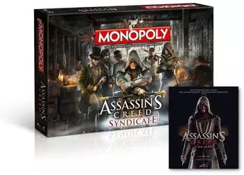 Monopoly Assassin's Creed Syndicate + Buch &bdquo;In den Animus"
