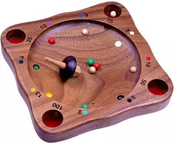 Tiroler Roulette Holz-Kreiselspiel für 2+ Spieler