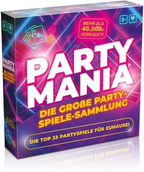Partymania Partyspiele-Sammlung, 33 Spiele, ab 8 Jahren