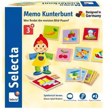 Memo Kunterbunt Memospiel, ab 3 Jahren (63025)