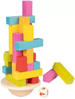 Tanzender Turm Balancierspiel, Holz, 38 Teile (56795)