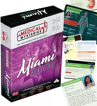 Medical Mysteries: Miami Flatline kooperatives Brettspiel, ab 14 Jahren (T73813)
