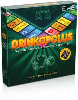 Drinkopolus Brettspiel Partyspiel f&uuml;r Erwachsene inkl. Bonusspiel &bdquo;Theke"