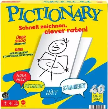 Pictionary Familienbrettspiel f&uuml;r Kinder und Erwachsene (JDX99)