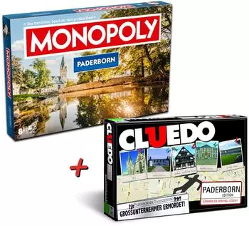 Monopoly + Cluedo Paderborn Bundle-Edition, ab 8 Jahren