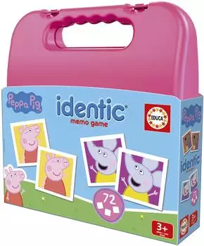 Identic Peppa Pig Gedächtnisspiel, 72 Karten (20220)