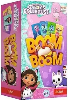 Boom Boom Gabby's Dollhouse Kartenspiel, ab 6 Jahren (02649)