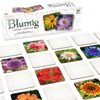 Blumig Memospiel, Kartenspiel ab 6 Jahren