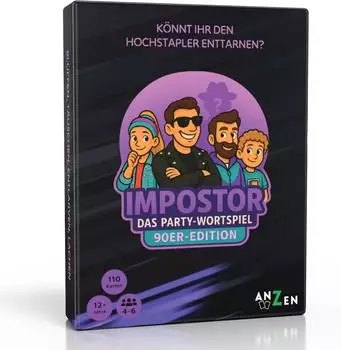 IMPOSTOR Das Party-Wortspiel 90er-Edition (4262394130237)