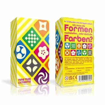 Nine Tiles Extreme Familienspiel, 2-4 Spieler, ab 6 Jahren