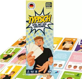 Typisch &ndash; Spiel mit den Emotionen, Kartenspiel, 3&ndash;10 Spieler, ab 14 Jahren