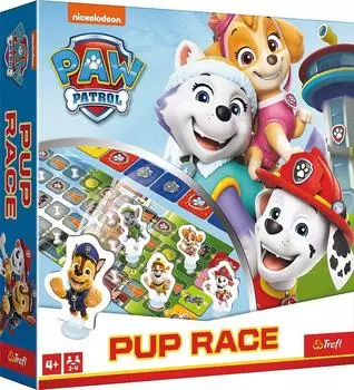Paw Patrol Pup Race Brettspiel & Memo, ab 4 Jahren