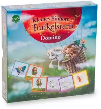 Kleines Einhorn Funkelstern Domino (2-8 Spieler)