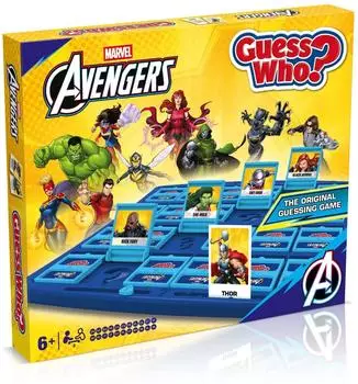 Wer ist es? Marvel Avengers Edition, Brettspiel f&uuml;r 2 Spieler, ab 6 Jahren