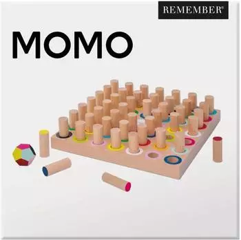Momo Ged&auml;chtnisspiel aus Buchenholz, 48 Spielsteine (MO1)