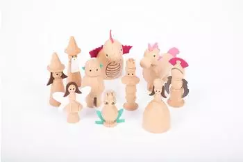 Verzauberte Holzfiguren Set, 10 M&auml;rchenfiguren (73496)