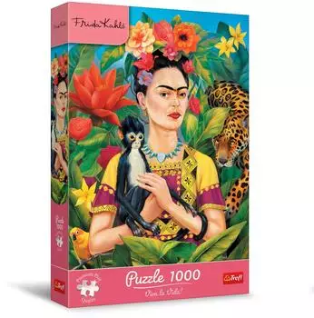 1000 - Trefl Premium Plus - Frida Kahlo: Portr&auml;t im Dschungel