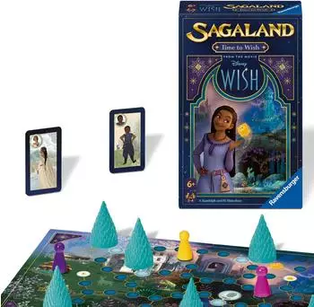 Sagaland Disney Wish Edition Reisespiel, 2-4 Spieler, ab 6 Jahre (22649)