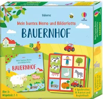 Mein buntes Memo und Bilderlotto: Bauernhof, ab 3 Jahren