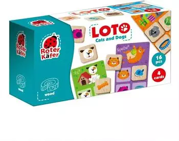Lotto Katzen und Hunde Lernspiel