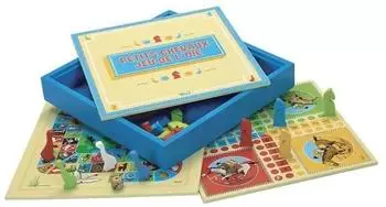 Brettspiel "Mensch ärgere dich nicht & Gänsespiel", Holz, mehrfarbig (66310)