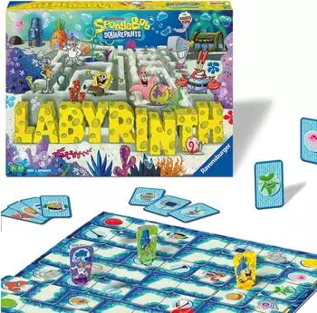 SpongeBob Labyrinth - Gesellschaftsspiel & Brettspiel ab 7 Jahre