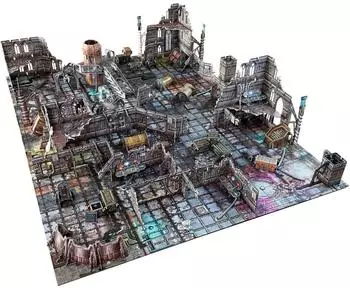 Gothic Cityscape modulares 3D-Sci-Fi-Terrain 28mm (BSTSFC008)
