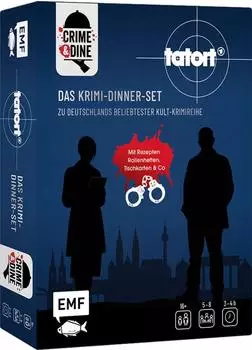 Crime & Dine &ndash; Tatort Krimi-Dinner-Set f&uuml;r 5-8 Personen