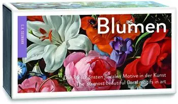 Blumen Memo / Flowers Matching Game, 36 florale Motive in der Kunst