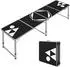 Bierpong-Tisch klappbar, Aluminium, schwarz (60x240x70cm)