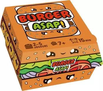 Burger ASAP! Kartenspiel, 2-5 Spieler, ab 7 Jahren (MIXBUR01FR)
